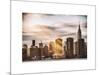 Instants of NY Series - Skyline with Empire State Building at Sunset-Philippe Hugonnard-Mounted Art Print