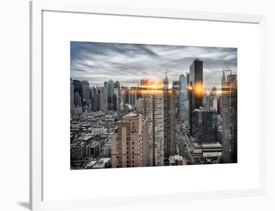 Instants of NY Series - Skyscrapers and Buildings Views-Philippe Hugonnard-Framed Art Print