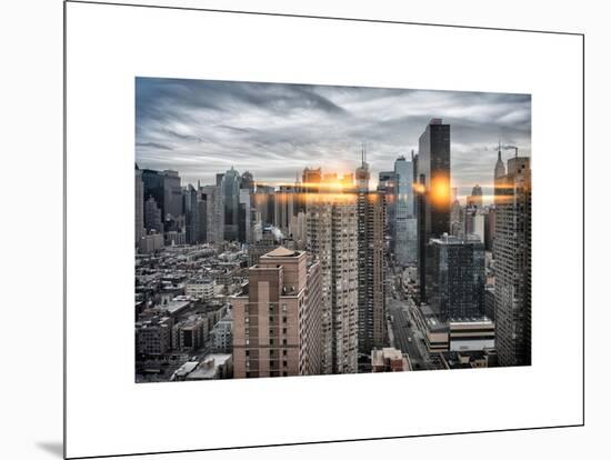 Instants of NY Series - Skyscrapers and Buildings Views-Philippe Hugonnard-Mounted Art Print