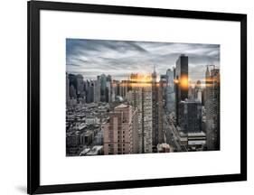 Instants of NY Series - Skyscrapers and Buildings Views-Philippe Hugonnard-Framed Art Print