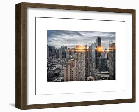 Instants of NY Series - Skyscrapers and Buildings Views-Philippe Hugonnard-Framed Art Print