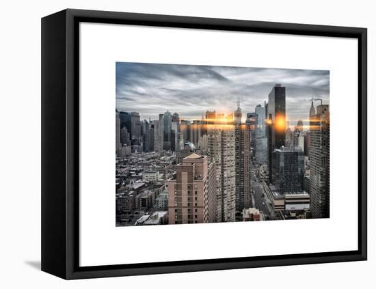 Instants of NY Series - Skyscrapers and Buildings Views-Philippe Hugonnard-Framed Stretched Canvas