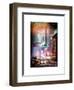 Instants of NY Series - Snowstorm on 42nd Street in Times Square by Night-Philippe Hugonnard-Framed Art Print
