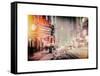 Instants of NY Series - Snowstorm on 42nd Street in Times Square by Night-Philippe Hugonnard-Framed Stretched Canvas