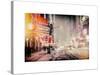 Instants of NY Series - Snowstorm on 42nd Street in Times Square by Night-Philippe Hugonnard-Stretched Canvas