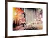 Instants of NY Series - Snowstorm on 42nd Street in Times Square by Night-Philippe Hugonnard-Framed Art Print