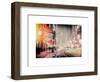 Instants of NY Series - Snowstorm on 42nd Street in Times Square by Night-Philippe Hugonnard-Framed Art Print