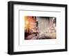 Instants of NY Series - Snowstorm on 42nd Street in Times Square by Night-Philippe Hugonnard-Framed Art Print