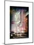 Instants of NY Series - Snowstorm on 42nd Street in Times Square by Night-Philippe Hugonnard-Mounted Art Print