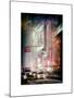 Instants of NY Series - Snowstorm on 42nd Street in Times Square by Night-Philippe Hugonnard-Mounted Art Print