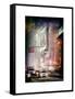 Instants of NY Series - Snowstorm on 42nd Street in Times Square by Night-Philippe Hugonnard-Framed Stretched Canvas