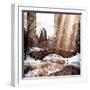 Instants of NY Series - Snowy Gapstow Bridge of Central Park, Manhattan in New York City-Philippe Hugonnard-Framed Photographic Print