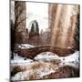 Instants of NY Series - Snowy Gapstow Bridge of Central Park, Manhattan in New York City-Philippe Hugonnard-Mounted Photographic Print