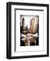 Instants of NY Series - Snowy Gapstow Bridge of Central Park, Manhattan in New York City-Philippe Hugonnard-Framed Art Print