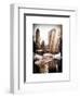 Instants of NY Series - Snowy Gapstow Bridge of Central Park, Manhattan in New York City-Philippe Hugonnard-Framed Art Print