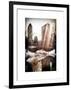 Instants of NY Series - Snowy Gapstow Bridge of Central Park, Manhattan in New York City-Philippe Hugonnard-Framed Art Print