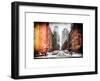 Instants of NY Series - Street Scenes and Urban Landscape in Snowy Manhattan-Philippe Hugonnard-Framed Art Print