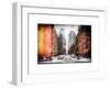 Instants of NY Series - Street Scenes and Urban Landscape in Snowy Manhattan-Philippe Hugonnard-Framed Art Print