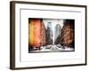 Instants of NY Series - Street Scenes and Urban Landscape in Snowy Manhattan-Philippe Hugonnard-Framed Art Print