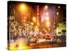 Instants of NY Series - Street Scenes and Urban Night Landscape in Winter under the Snow-Philippe Hugonnard-Stretched Canvas