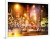 Instants of NY Series - Street Scenes and Urban Night Landscape in Winter under the Snow-Philippe Hugonnard-Framed Photographic Print