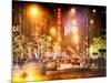 Instants of NY Series - Street Scenes and Urban Night Landscape in Winter under the Snow-Philippe Hugonnard-Mounted Photographic Print