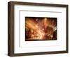 Instants of NY Series - Street Scenes and Urban Night Landscape in Winter under the Snow-Philippe Hugonnard-Framed Art Print