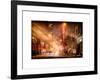 Instants of NY Series - Street Scenes and Urban Night Landscape in Winter under the Snow-Philippe Hugonnard-Framed Art Print