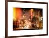 Instants of NY Series - Street Scenes and Urban Night Landscape in Winter under the Snow-Philippe Hugonnard-Framed Art Print