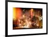 Instants of NY Series - Street Scenes and Urban Night Landscape in Winter under the Snow-Philippe Hugonnard-Framed Art Print