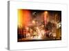 Instants of NY Series - Street Scenes and Urban Night Landscape in Winter under the Snow-Philippe Hugonnard-Stretched Canvas