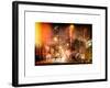 Instants of NY Series - Street Scenes and Urban Night Landscape in Winter under the Snow-Philippe Hugonnard-Framed Art Print