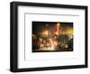 Instants of NY Series - Street Scenes and Urban Night Landscape in Winter under the Snow-Philippe Hugonnard-Framed Art Print