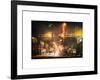 Instants of NY Series - Street Scenes and Urban Night Landscape in Winter under the Snow-Philippe Hugonnard-Framed Art Print