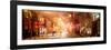 Instants of NY Series - Street Scenes and Urban Night Panoramic Landscape in Winter under the Snow-Philippe Hugonnard-Framed Photographic Print