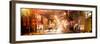 Instants of NY Series - Street Scenes and Urban Night Panoramic Landscape in Winter under the Snow-Philippe Hugonnard-Framed Photographic Print