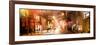 Instants of NY Series - Street Scenes and Urban Night Panoramic Landscape in Winter under the Snow-Philippe Hugonnard-Framed Photographic Print