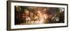 Instants of NY Series - Street Scenes and Urban Night Panoramic Landscape in Winter under the Snow-Philippe Hugonnard-Framed Photographic Print