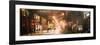 Instants of NY Series - Street Scenes and Urban Night Panoramic Landscape in Winter under the Snow-Philippe Hugonnard-Framed Photographic Print