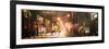 Instants of NY Series - Street Scenes and Urban Night Panoramic Landscape in Winter under the Snow-Philippe Hugonnard-Framed Photographic Print