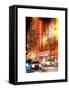 Instants of NY Series - Street Scenes by Night in Winter under the Snow-Philippe Hugonnard-Framed Stretched Canvas