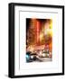 Instants of NY Series - Street Scenes by Night in Winter under the Snow-Philippe Hugonnard-Framed Art Print