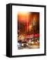 Instants of NY Series - Street Scenes by Night in Winter under the Snow-Philippe Hugonnard-Framed Stretched Canvas