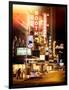 Instants of NY Series - The Booth Theatre at Broadway - Urban Street Scene by Night with a NYPD-Philippe Hugonnard-Framed Photographic Print