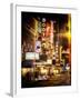 Instants of NY Series - The Booth Theatre at Broadway - Urban Street Scene by Night with a NYPD-Philippe Hugonnard-Framed Photographic Print