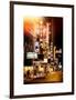 Instants of NY Series - The Booth Theatre at Broadway - Urban Street Scene by Night with a NYPD-Philippe Hugonnard-Framed Art Print