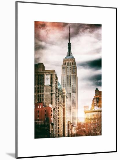 Instants of NY Series - the Empire State Building-Philippe Hugonnard-Mounted Art Print