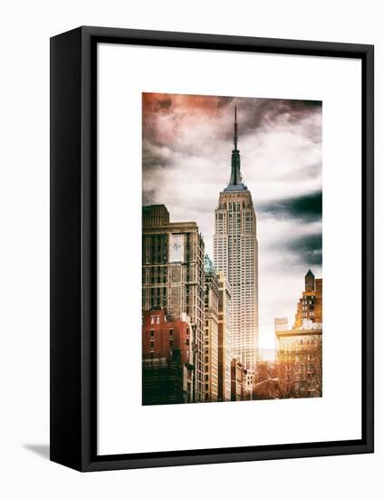 Instants of NY Series - the Empire State Building-Philippe Hugonnard-Framed Stretched Canvas