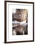 Instants of NY Series - the Gapstow Bridge of Central Park in Winter, Manhattan in New York City-Philippe Hugonnard-Framed Art Print