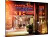 Instants of NY Series - the NBC Studios in the New York City in the Snow at Night-Philippe Hugonnard-Mounted Photographic Print